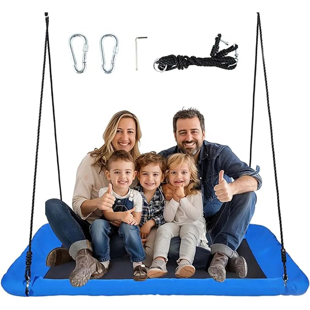 🌳 60" Giant Platform Tree Swing for Kids