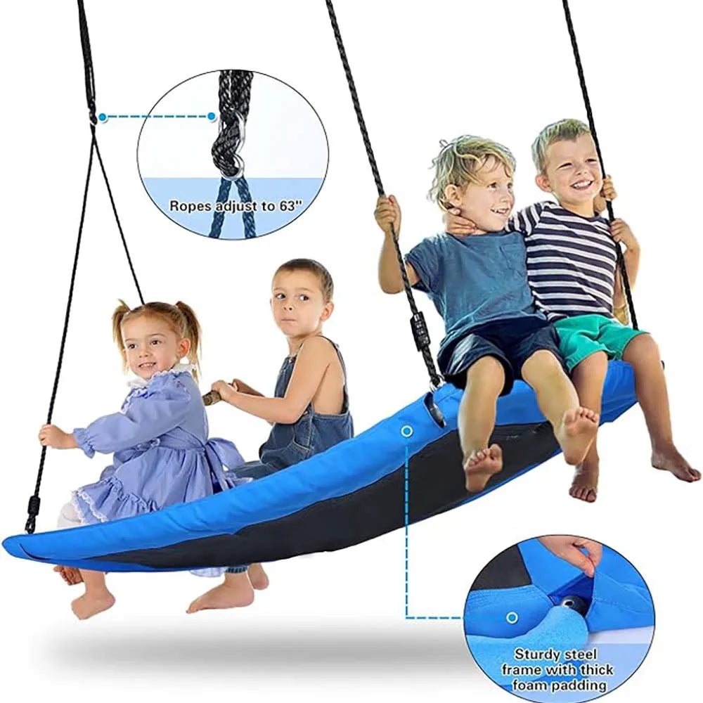 🌳 60" Giant Platform Tree Swing for Kids