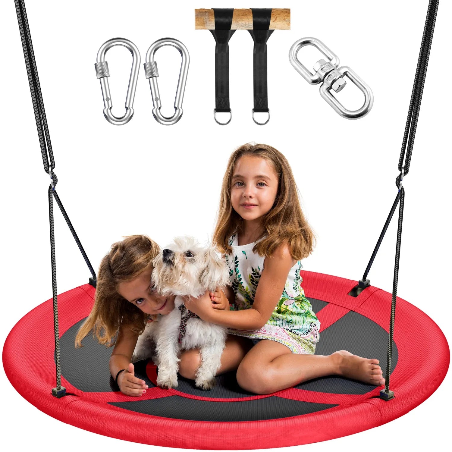🌈 43" UFO Tree Swing for Kids & Adults