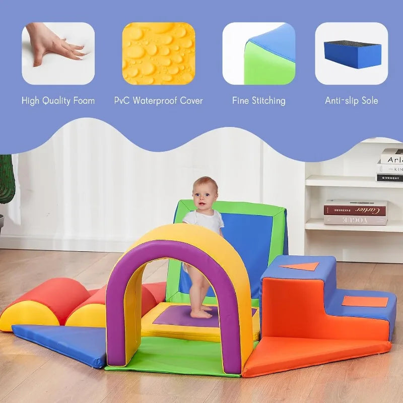 11pcs Indoor Soft Play Foam Blocks