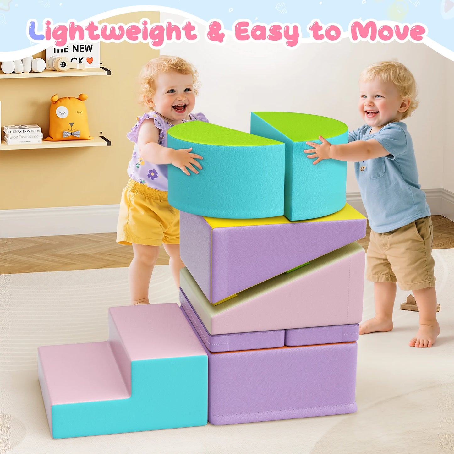 Soft Foam Climbing Blocks Set