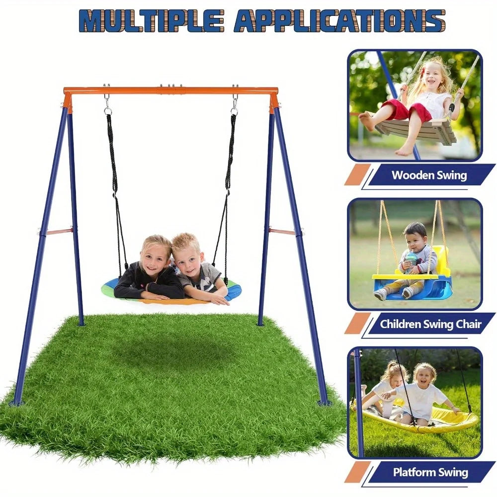 🌈 40" Saucer Swing with Heavy-Duty Stand