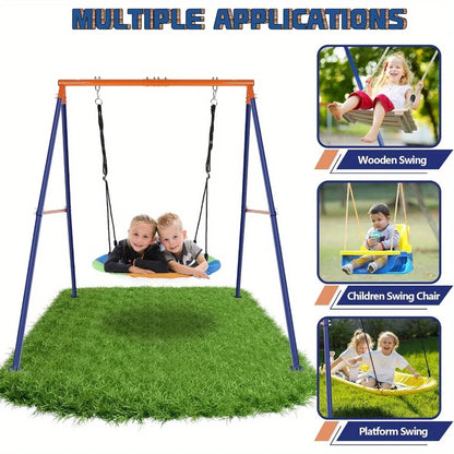 🌈 40" Saucer Swing with Heavy-Duty Stand