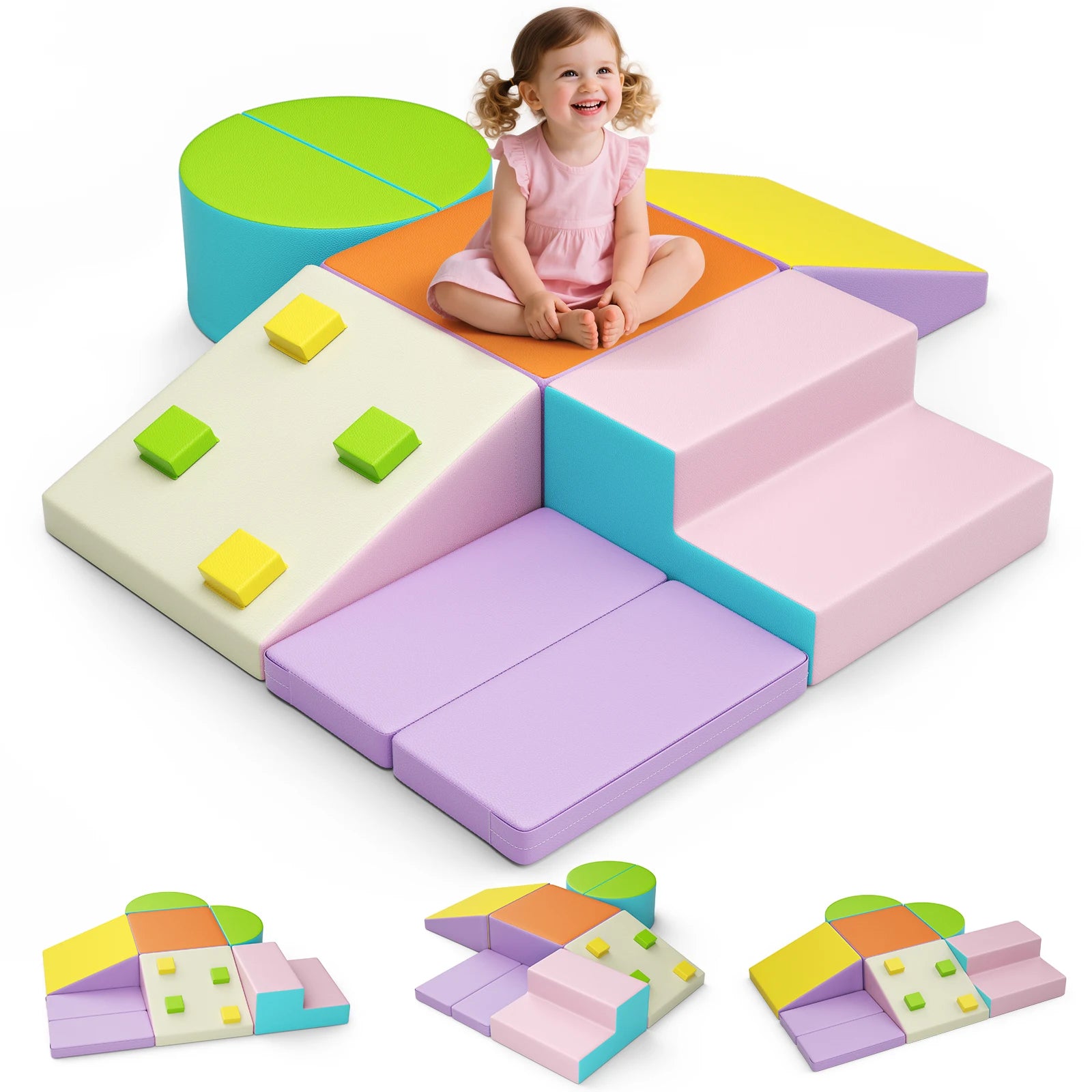 Soft Foam Climbing Blocks Set