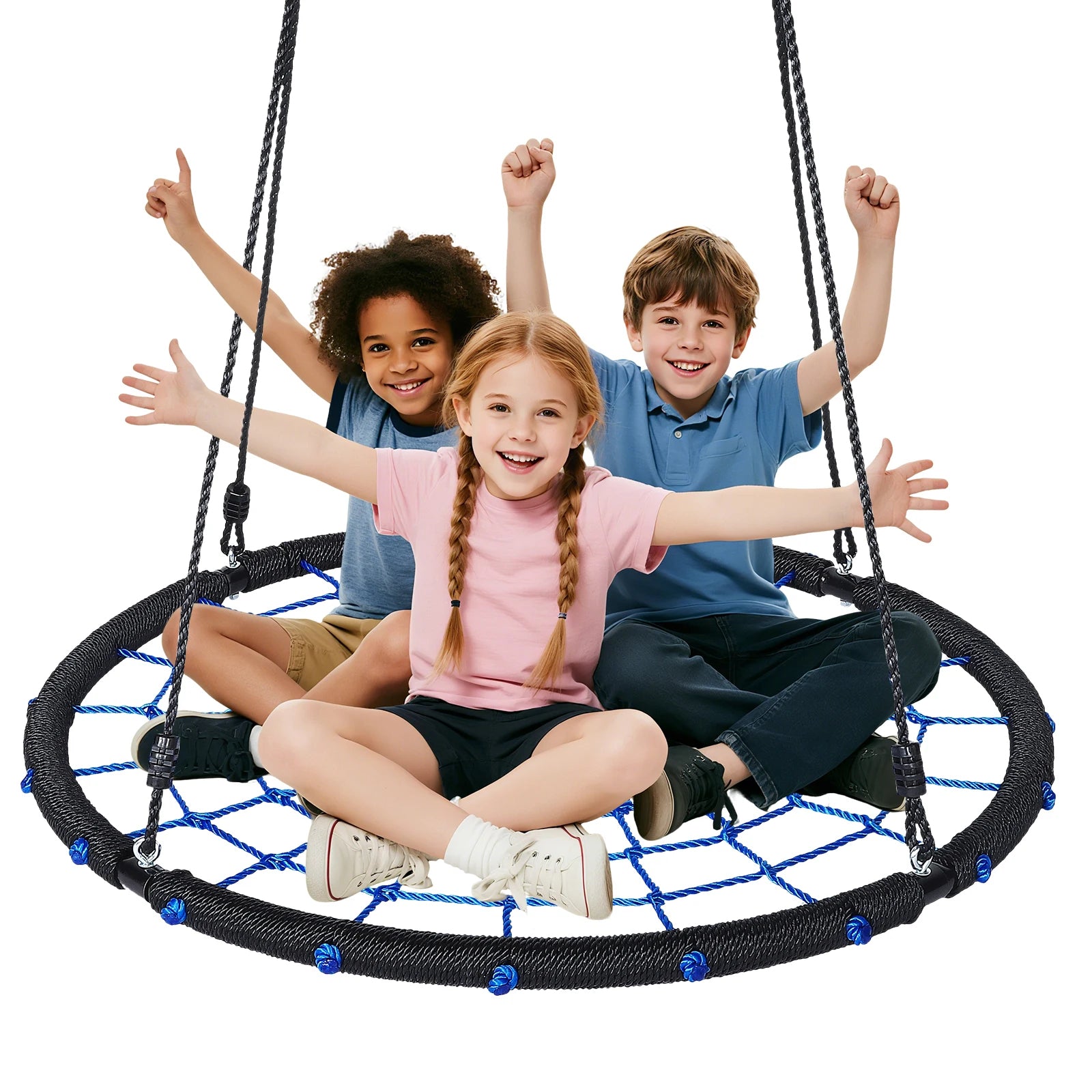 🌳 60" Giant Platform Tree Swing for Kids