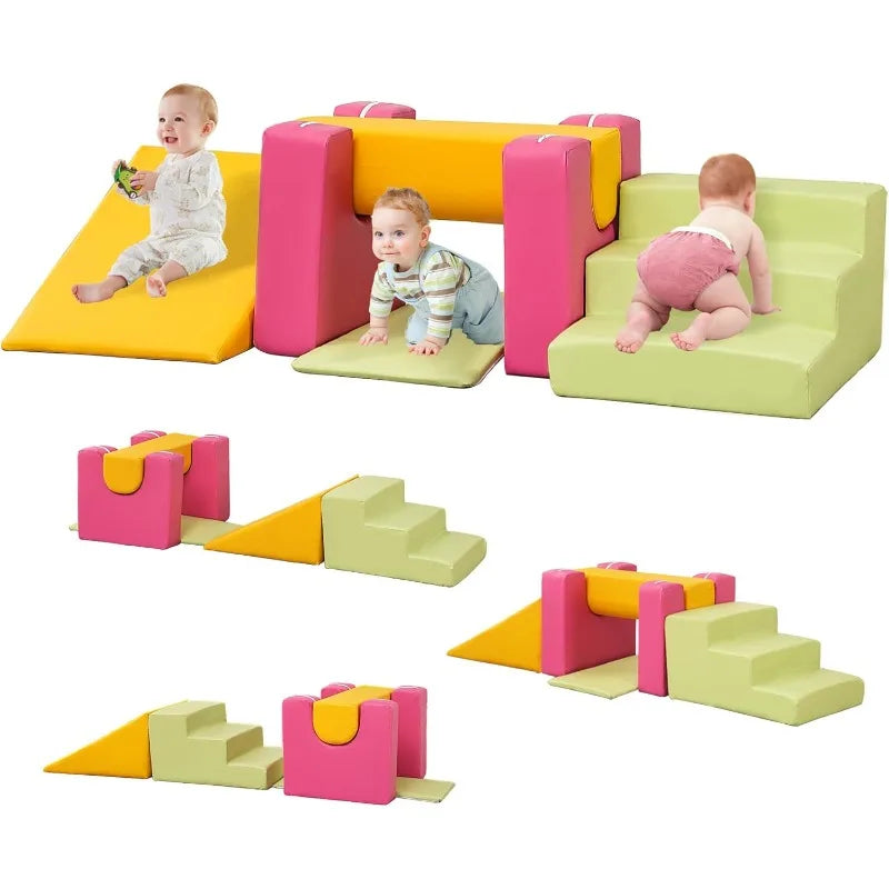 6/7pcs Foam Climbing Blocks for Indoor Play