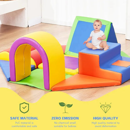 11pcs Indoor Soft Play Foam Blocks