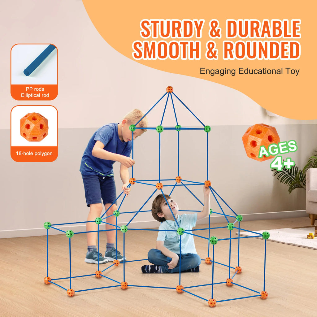 🏰 SucceBuy Fort Building Kit for Kids – 120 PCS
