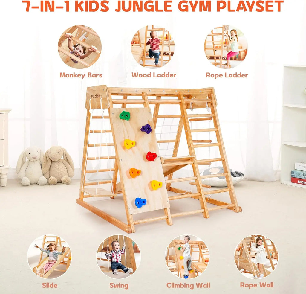 7-in-1 Indoor Jungle Gym for Kids
