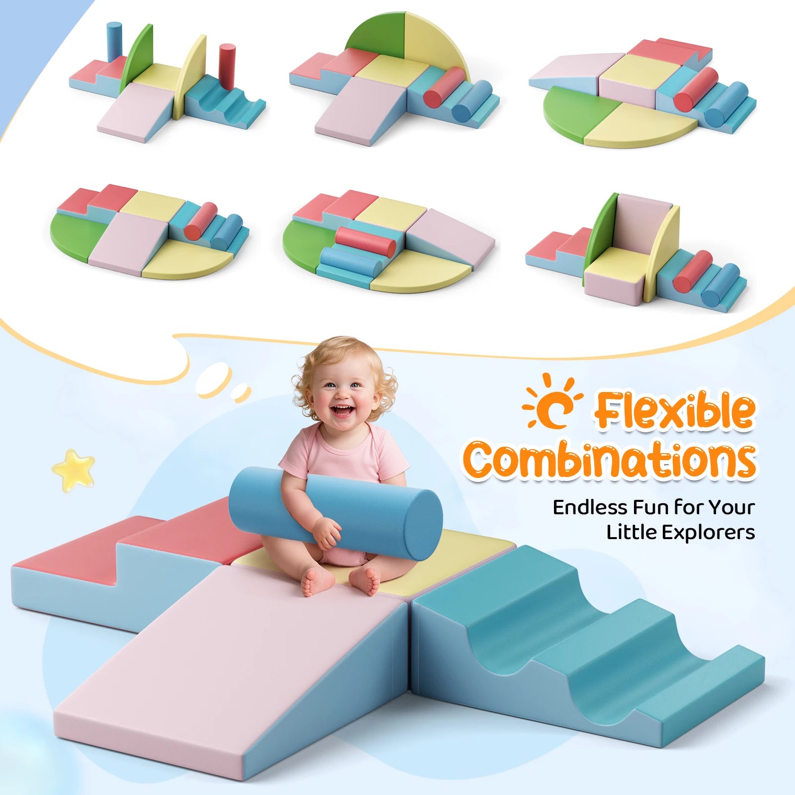 8-Piece Soft Foam Blocks