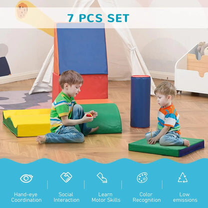 7 Piece PU Leather Soft Play