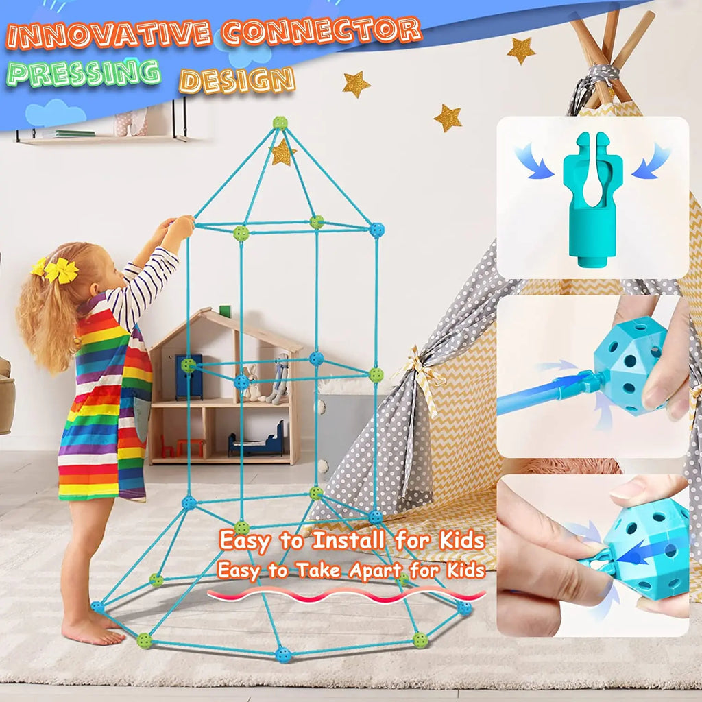 🏰 SucceBuy Fort Building Kit for Kids – 120 PCS