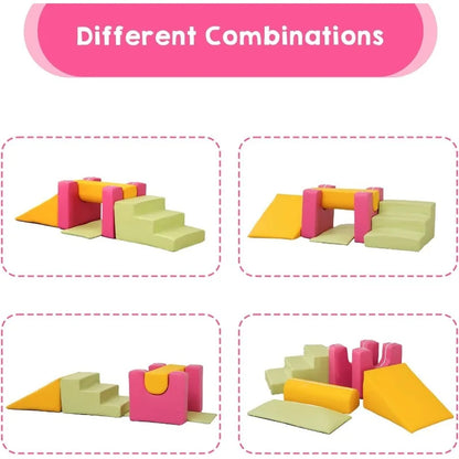 6/7pcs Foam Climbing Blocks for Indoor Play