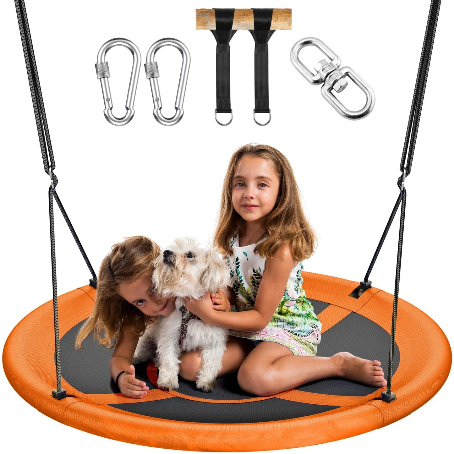 🌈 43" UFO Tree Swing for Kids & Adults