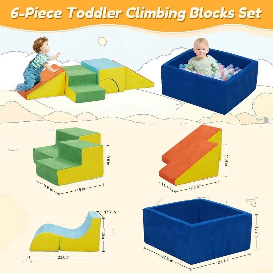 Huggy Soft Climber & Ball Pit Set