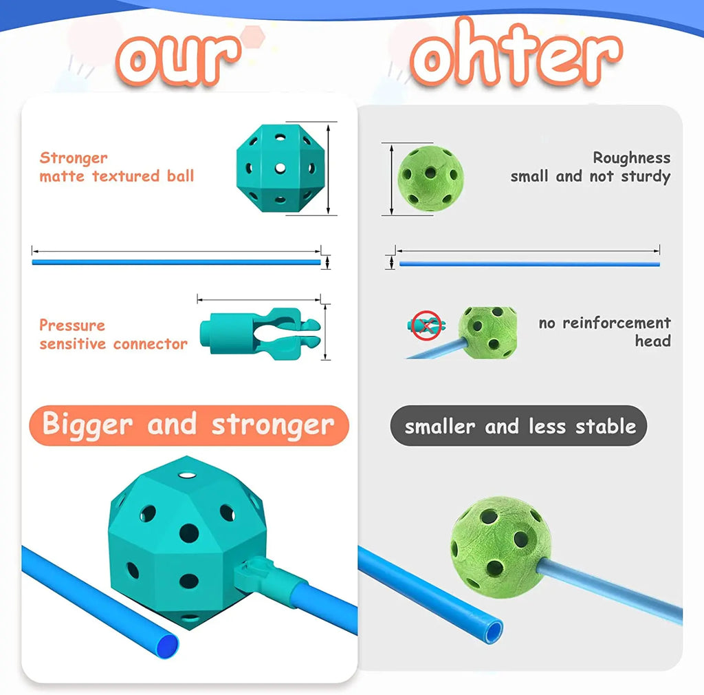 🏰 SucceBuy Fort Building Kit for Kids – 120 PCS