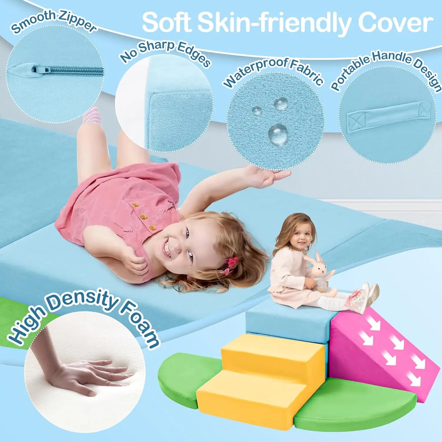 5pcs Foam Climbing Blocks