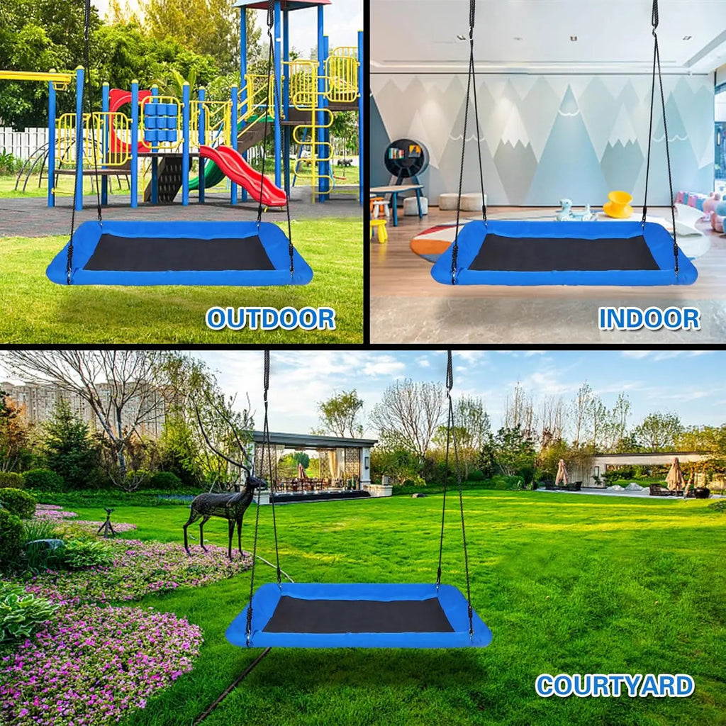 🌳 60" Giant Platform Tree Swing for Kids