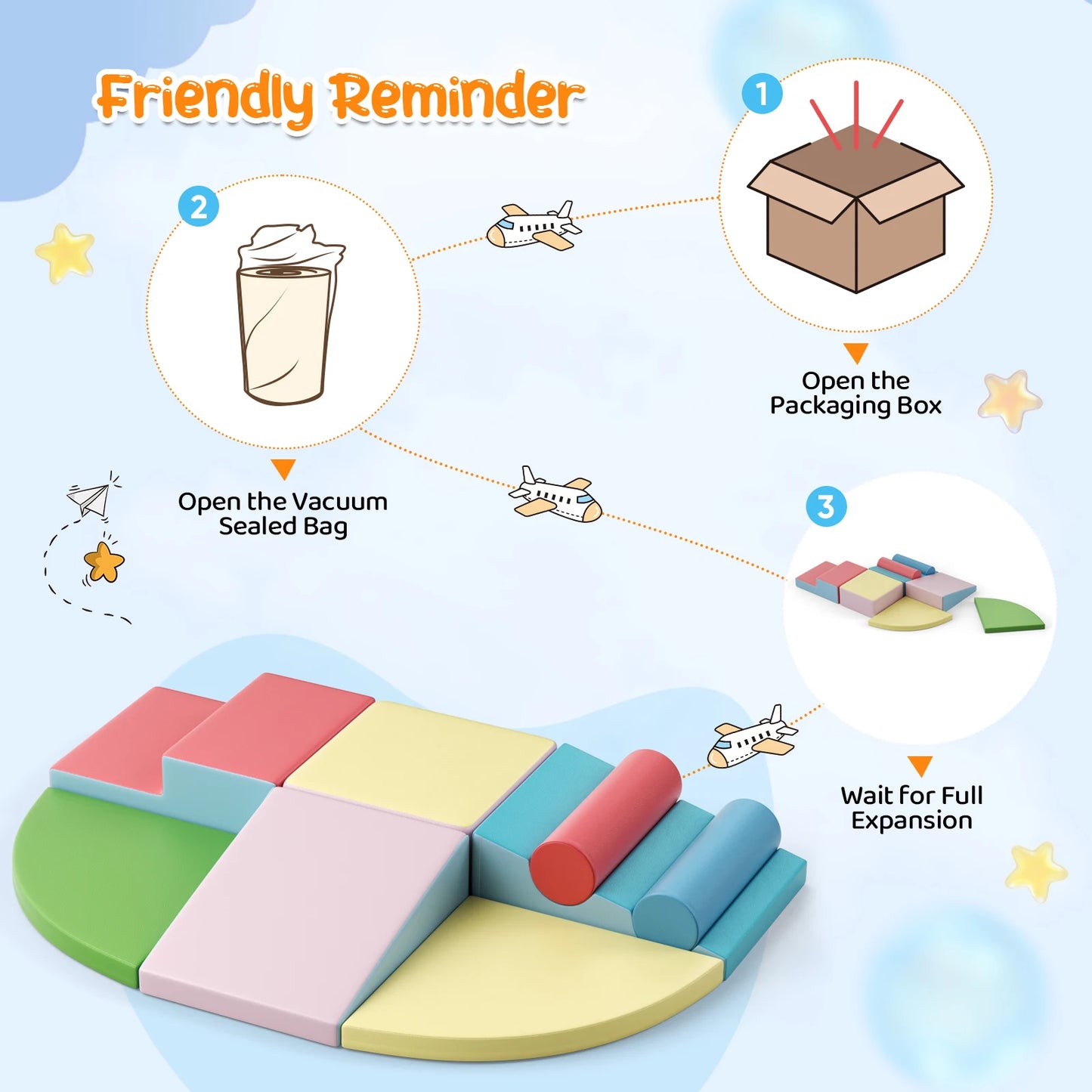 8-Piece Soft Foam Blocks