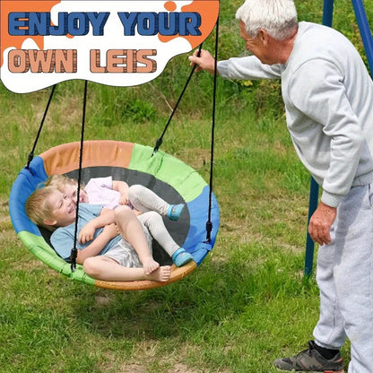 🌈 40" Saucer Swing with Heavy-Duty Stand