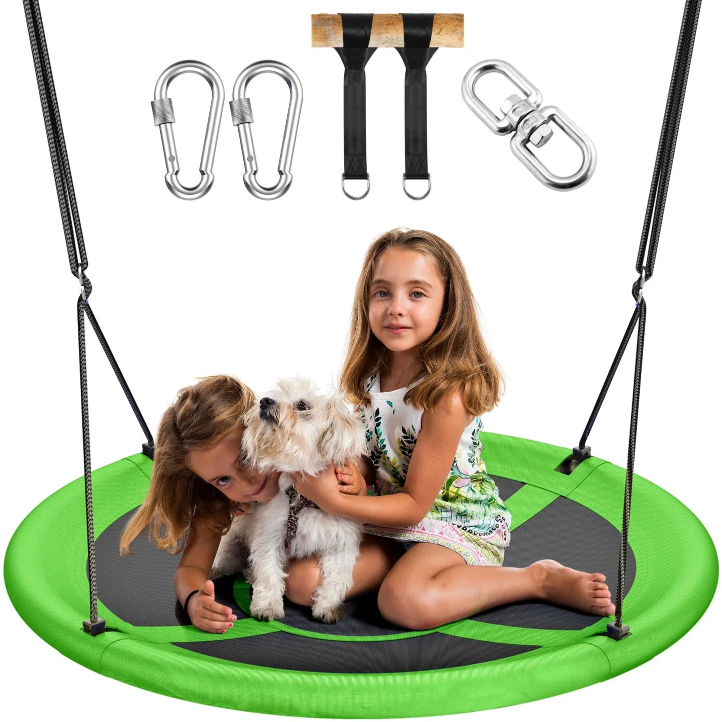 🌈 43" UFO Tree Swing for Kids & Adults