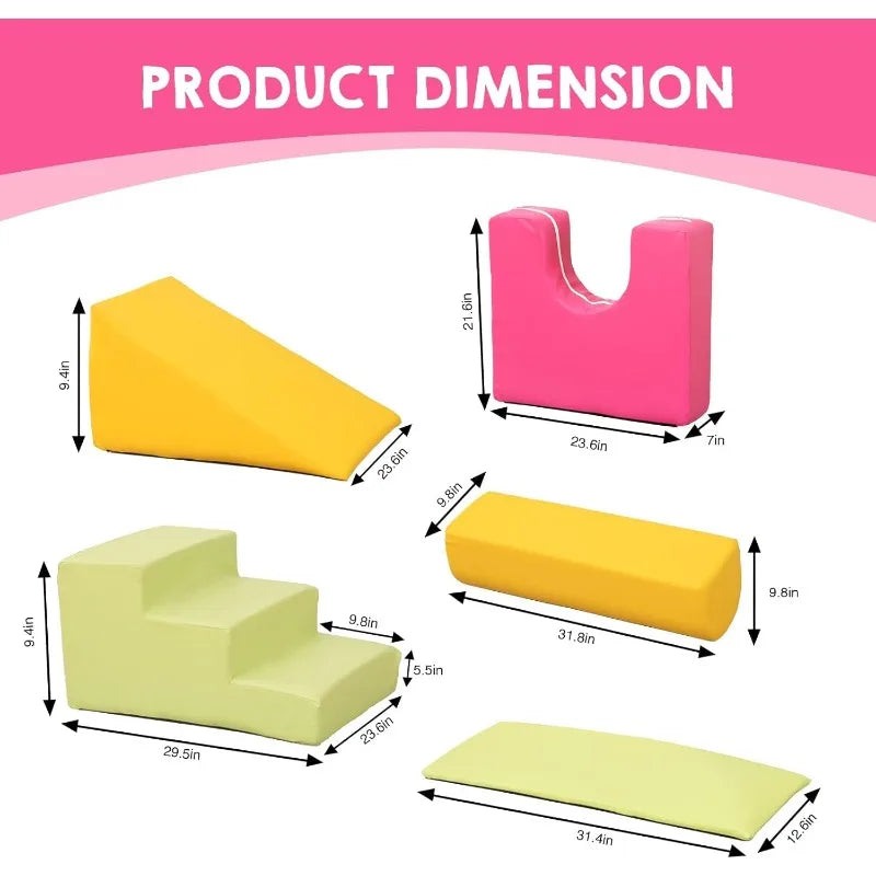 6/7pcs Foam Climbing Blocks for Indoor Play