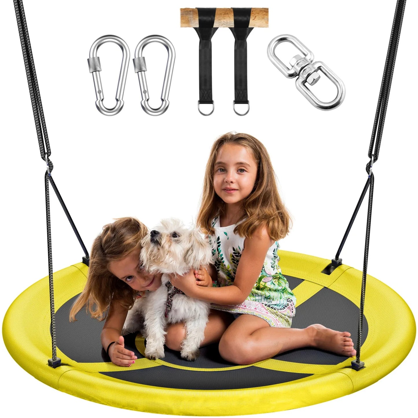 🌈 43" UFO Tree Swing for Kids & Adults